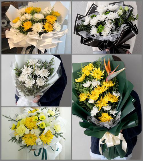 山东青岛平度市白沙河街道西店后村白事花束代送